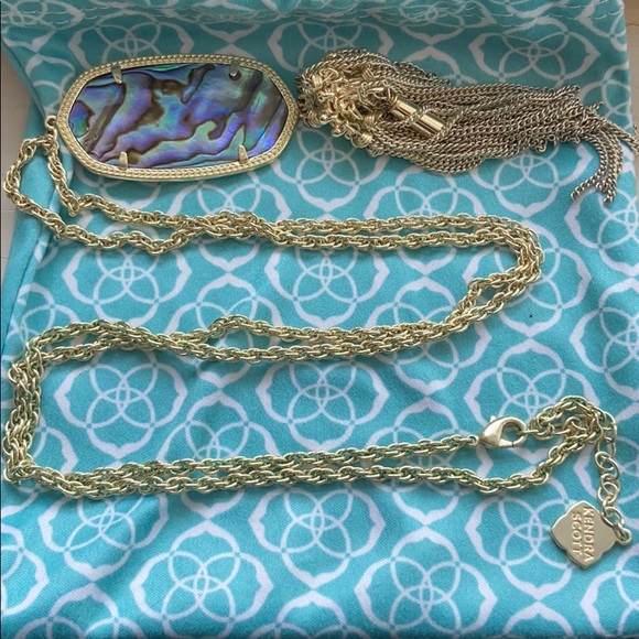 Kendra Scott Rayne Gold Long Pendant Necklace - Picture 5 of 6